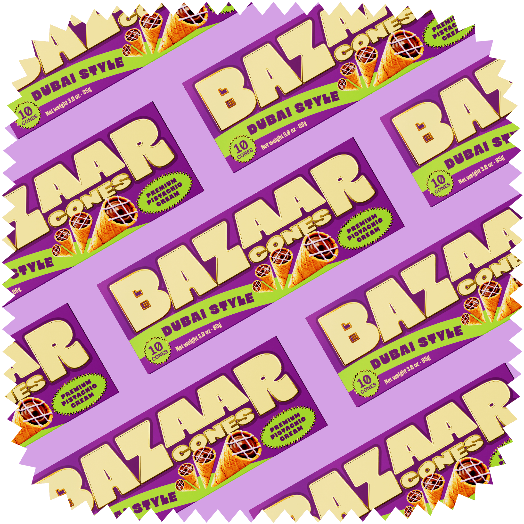 Dubai style Bazaar cones